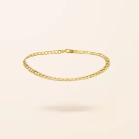 10K Gold Curb Chain Bracelet