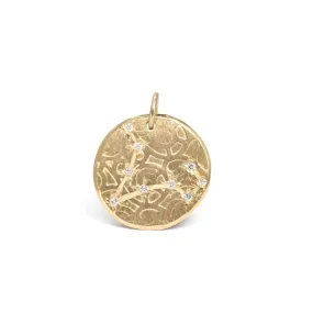 10K Zodiac Diamond Constellation Charms