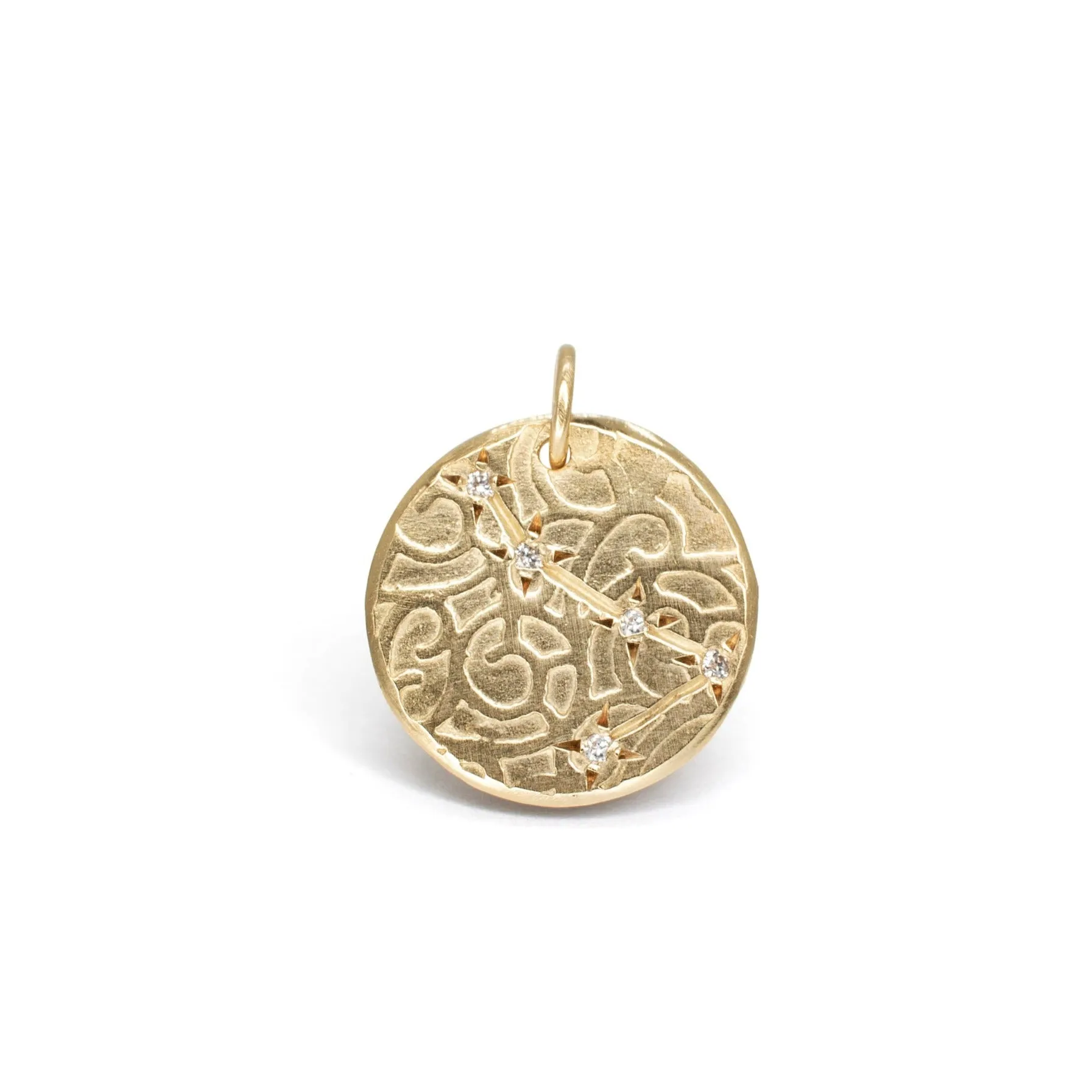 10K Zodiac Diamond Constellation Charms