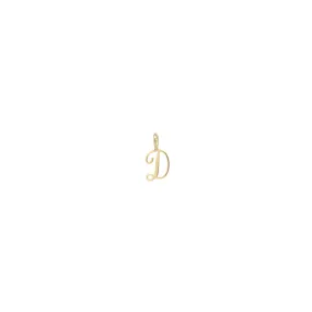 14k Script Letter Charm