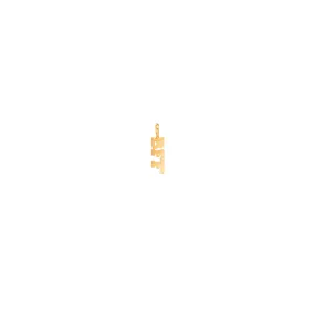 14k tiny BFF charm pendant