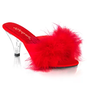 3 Inch Heel BELLE-301F Red Fur