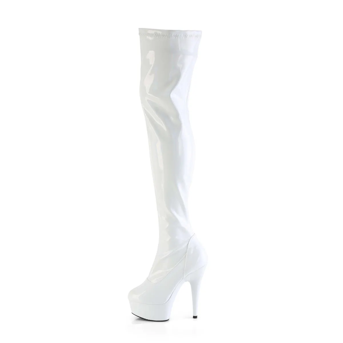 6 Inch Heel DELIGHT-3000HWR White Holo Patent