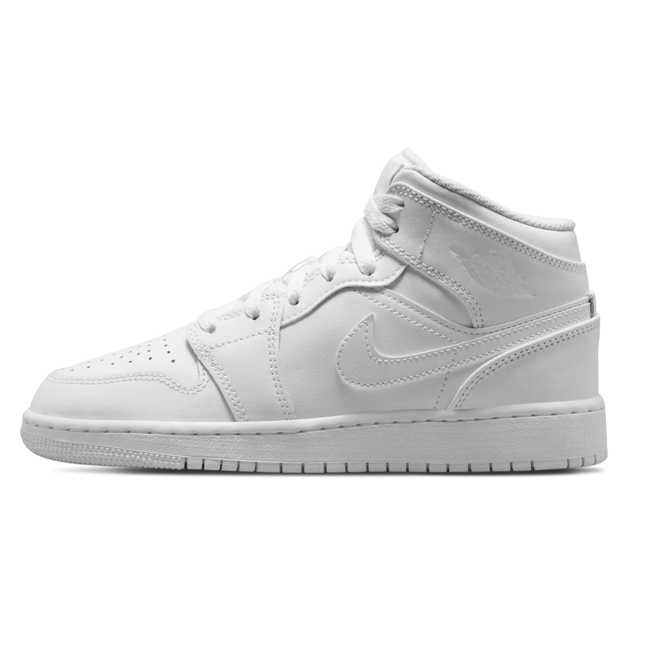 Air Jordan 1 Mid GS 'Triple White' 2023