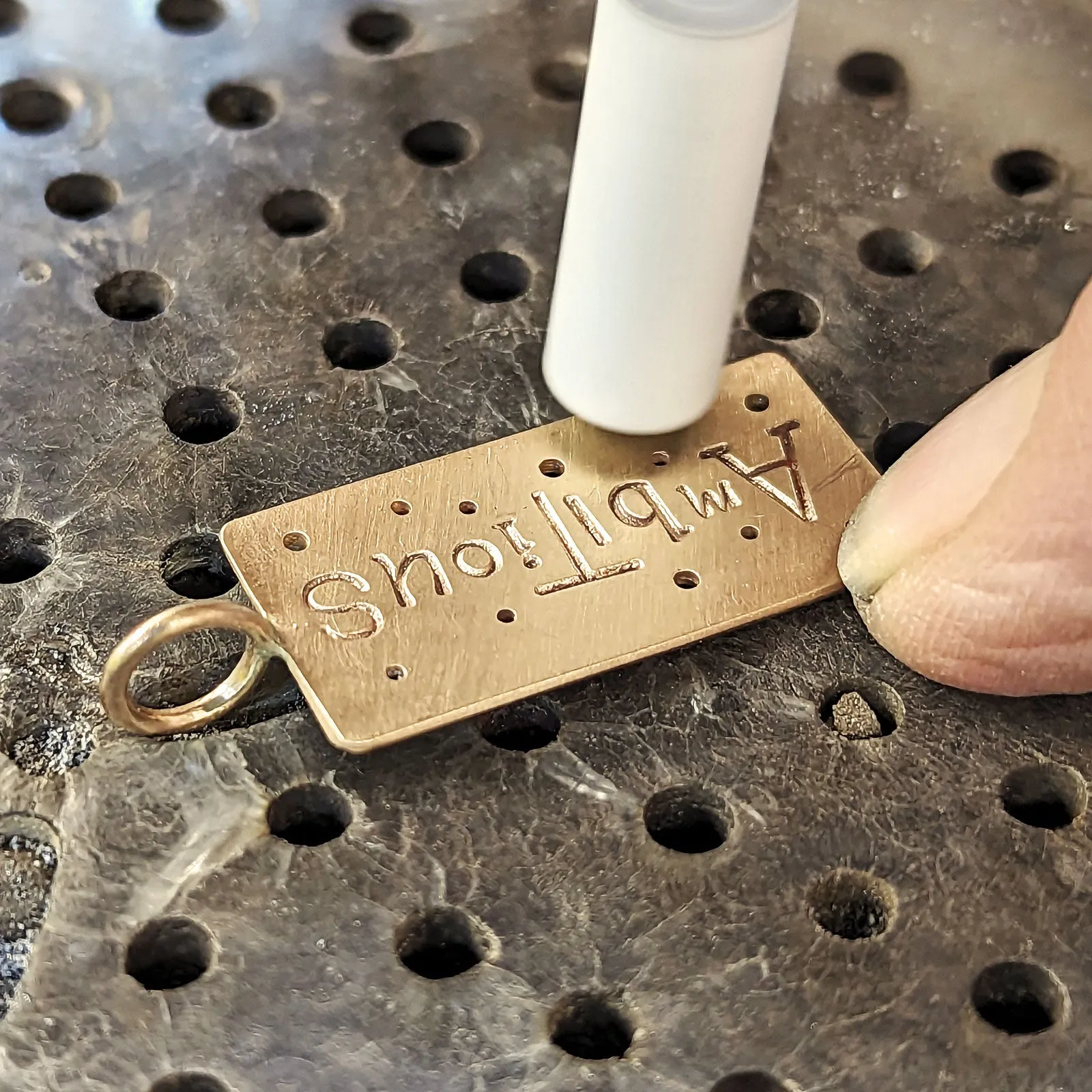 Ambitious Graffiti High Polished ID Tag