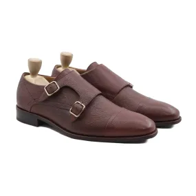 Arad - Men's Oxblood Pebble Grain Double Monkstrap