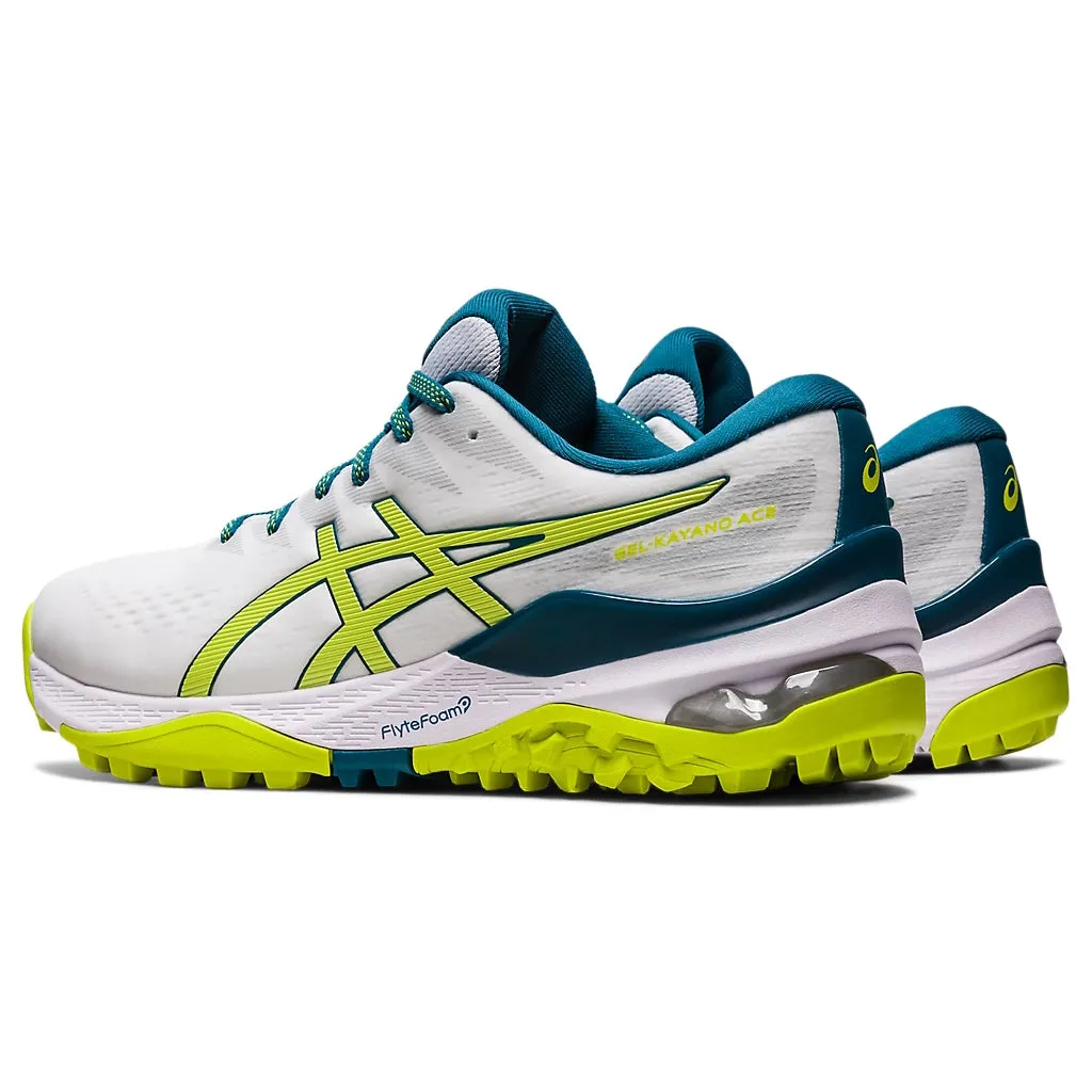 Asics Gel-Kayano Ace Golf Shoe - White/Neon Lime