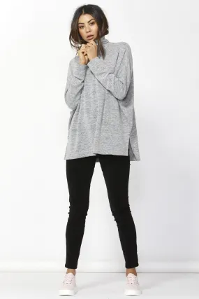 Betty Basics Ivo Cosy Pullover in Storm Grey