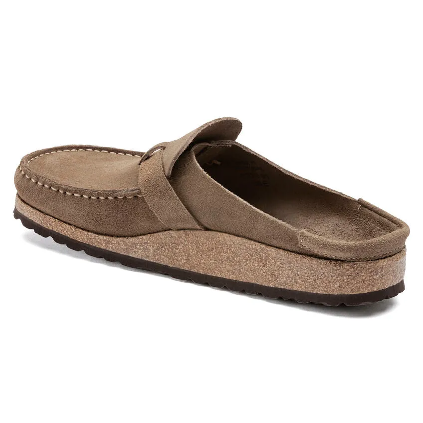 Birkenstock Women's Buckley Suede Leather (Grey Taupe)