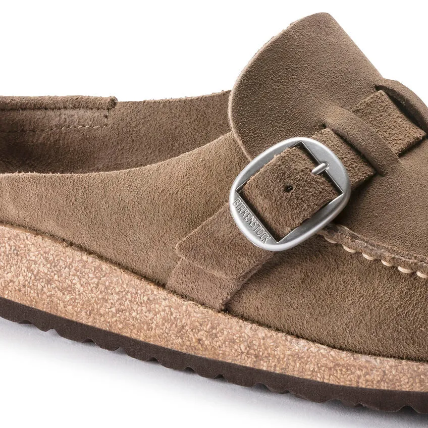 Birkenstock Women's Buckley Suede Leather (Grey Taupe)