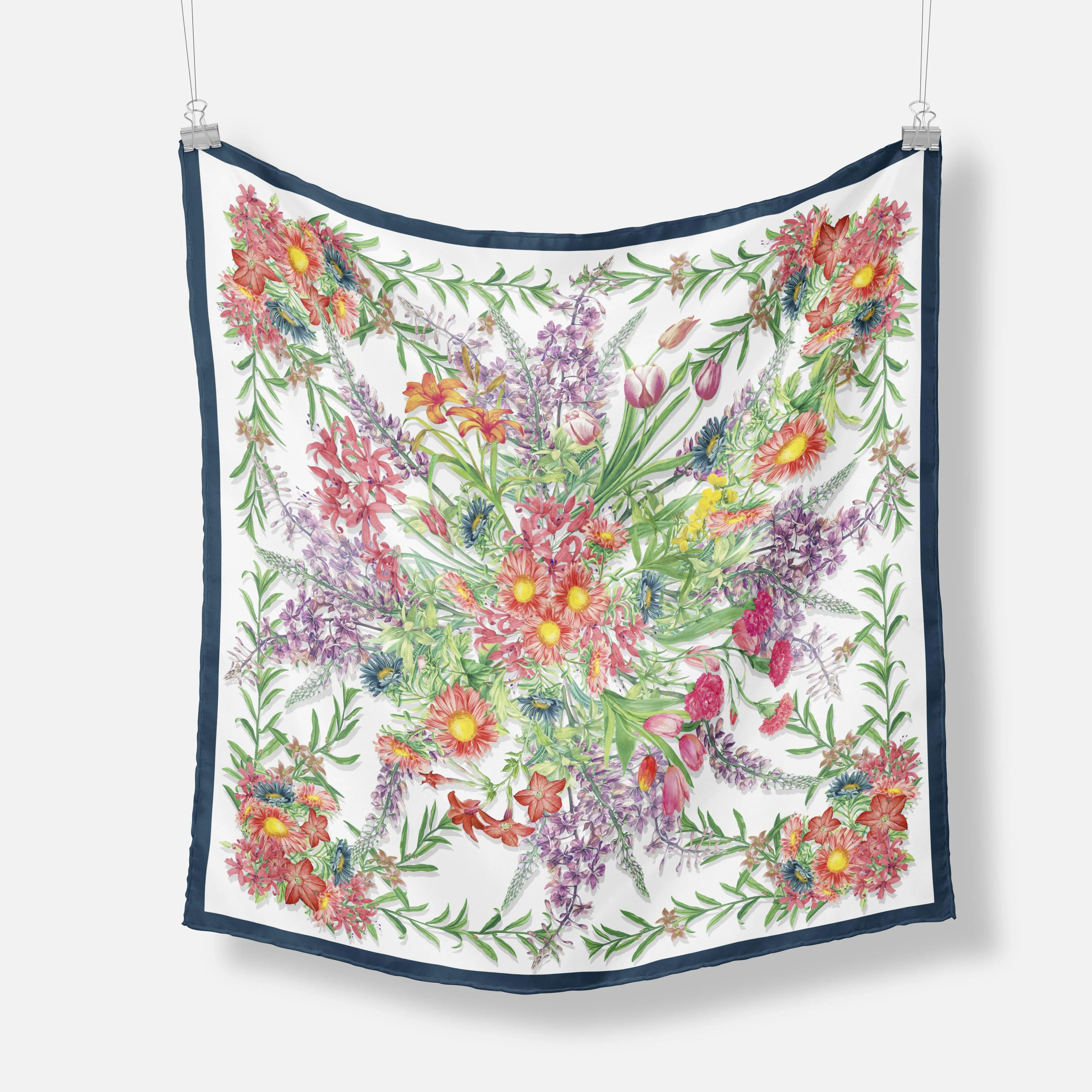 Blooming Square Scarf