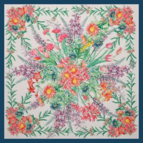 Blooming Square Scarf