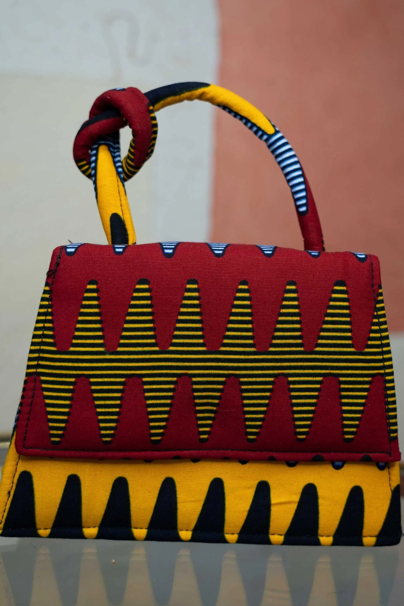 CHANTOU African Print Mini Bag (knoted handle)