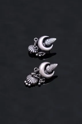 Corn And Crescent Moon Shaped Jhumkis