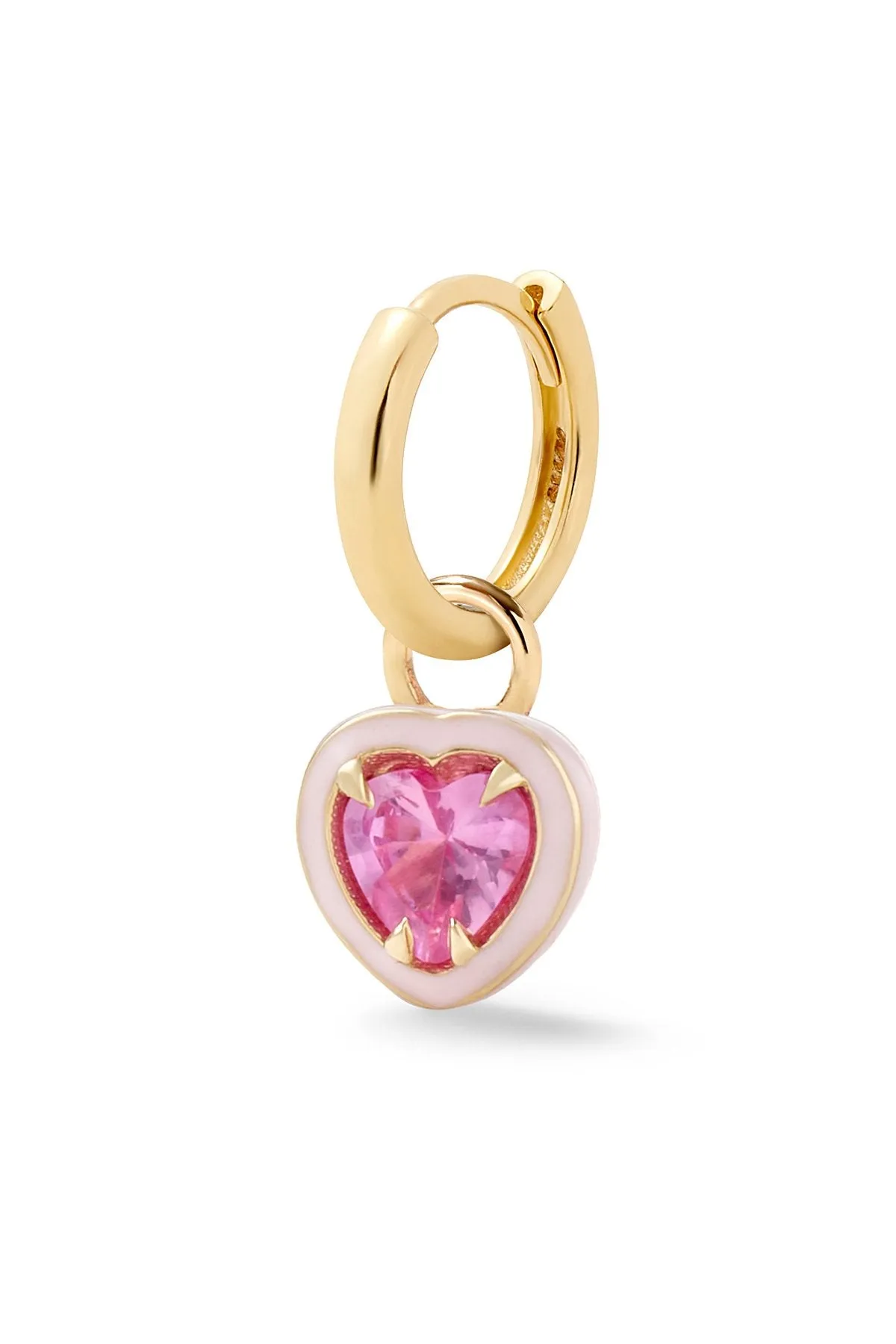 Heart Cocktail Huggie - In Stock