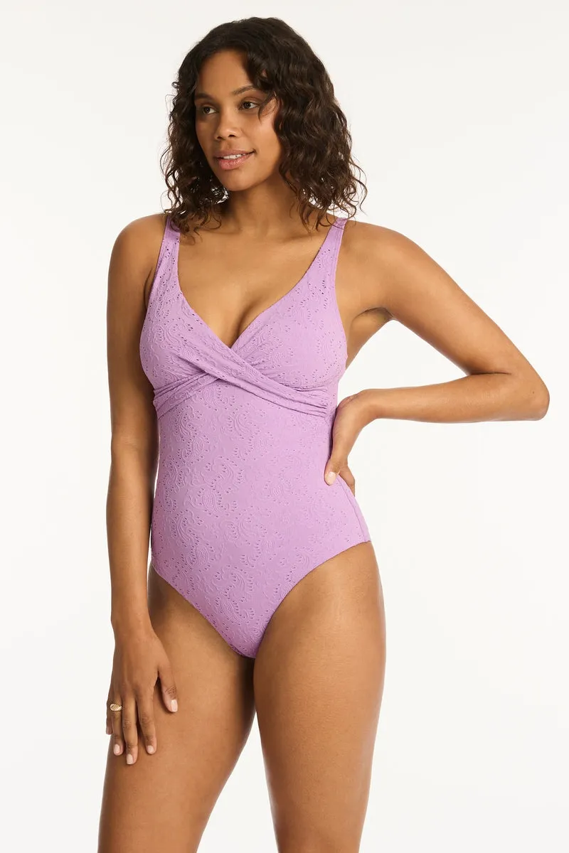 Interlace Cross Front One Piece