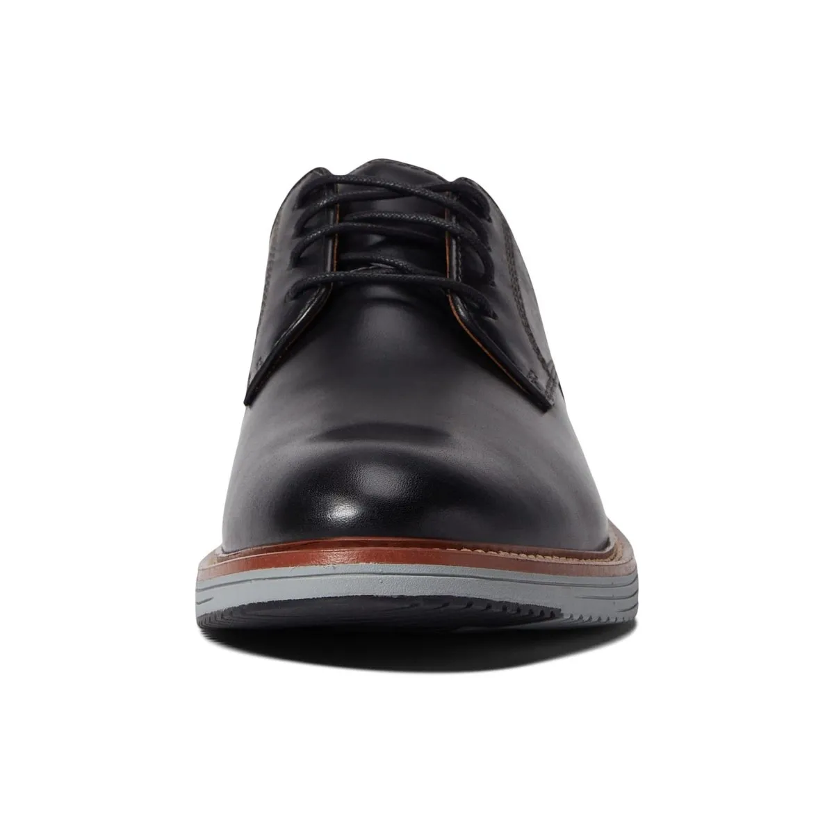 Johnston & Murphy Men's Upton Plain Toe Black Full Grain