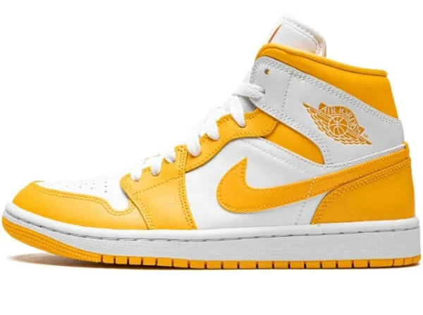 JORDAN 1 MID WHITE UNIVERSITY GOLD (W)