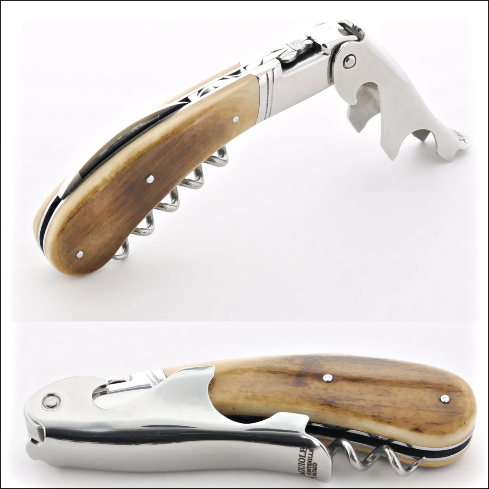 Laguiole Magnum Fossilized Mammoth Ivory Corkscrew - B