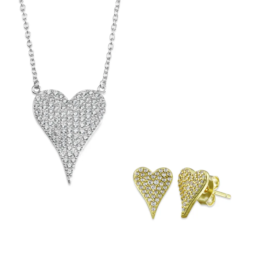 Perfect Heart Necklace   Perfect Heart Stud