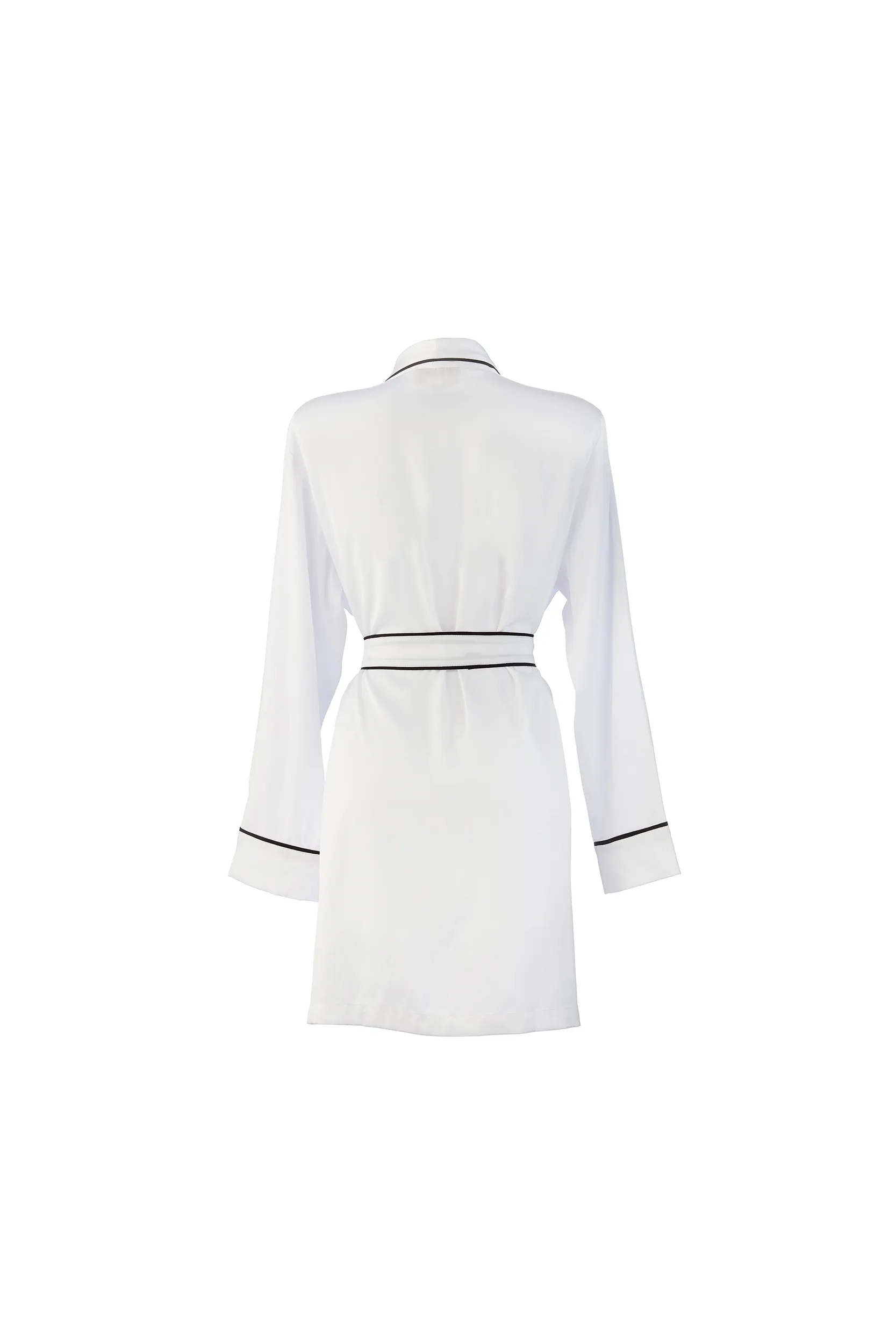 Personalised Bridal Satin Dressing Gown Robe - White / Bride