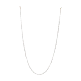 Petite White Button Seed Pearl Strand - Made to Order