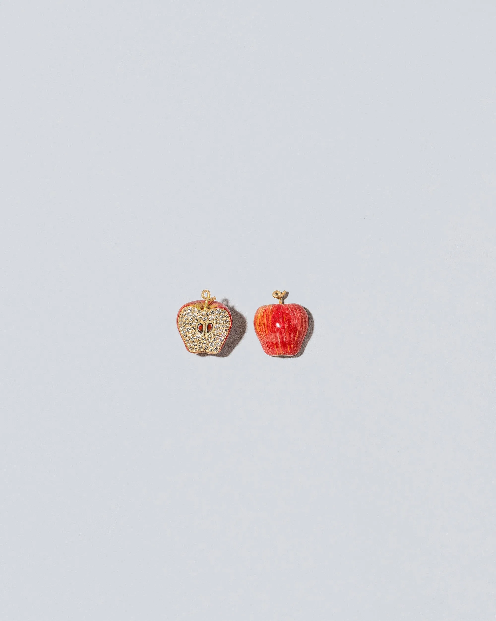 Red Apple Charm - Half