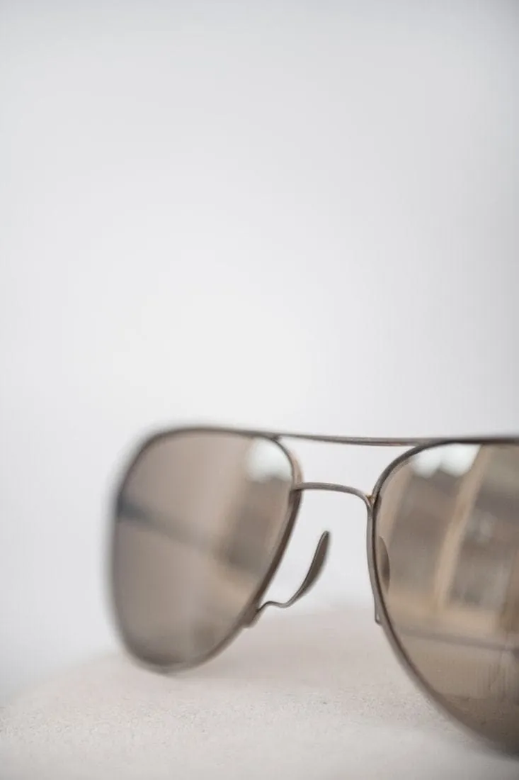 Rigards x Geoffrey B. Small | RG1979GBS | Piloten-Sonnenbrille aus Vintage Titanium in braun