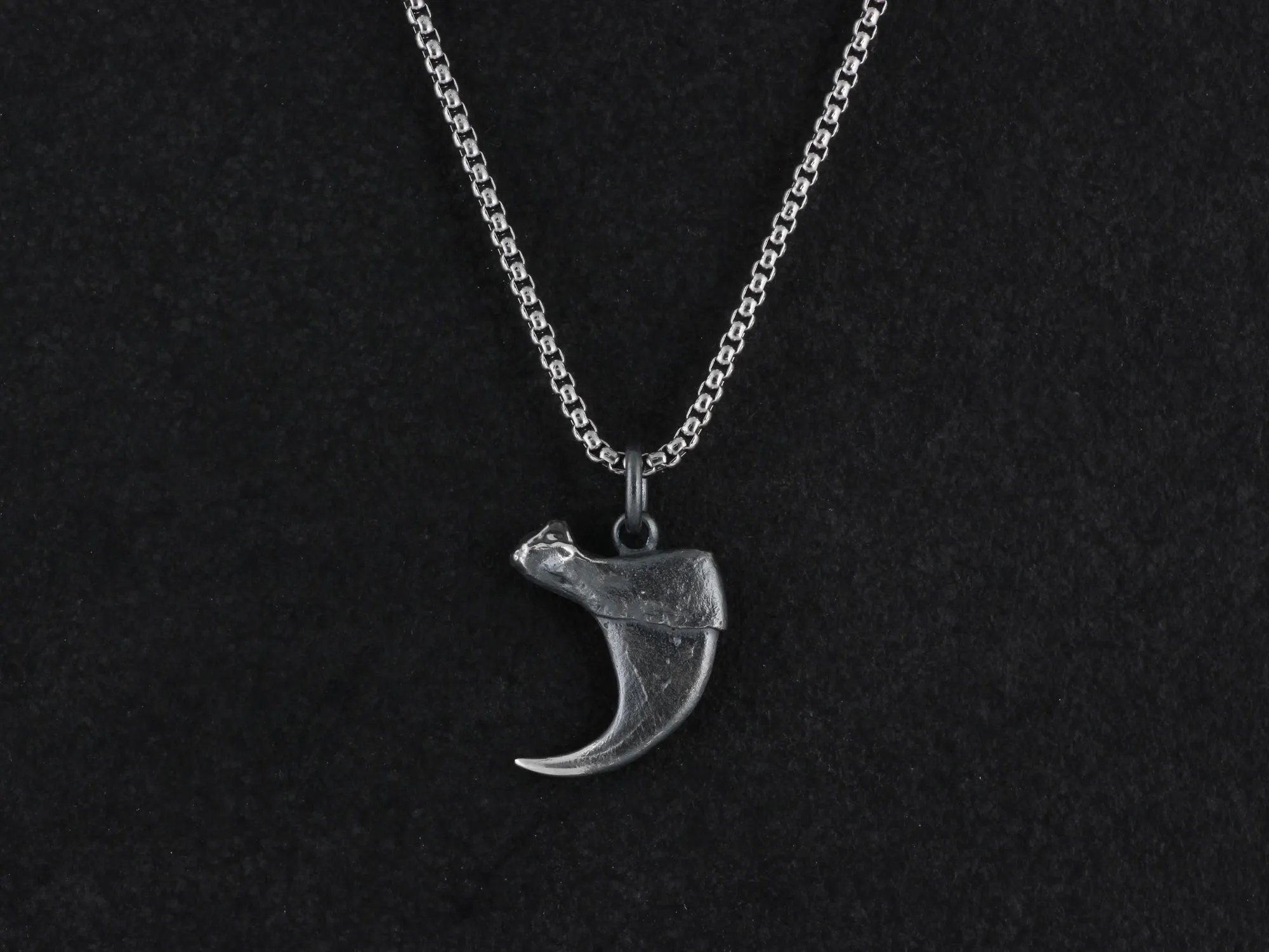 Sterling Silver Cougar Claw Necklace