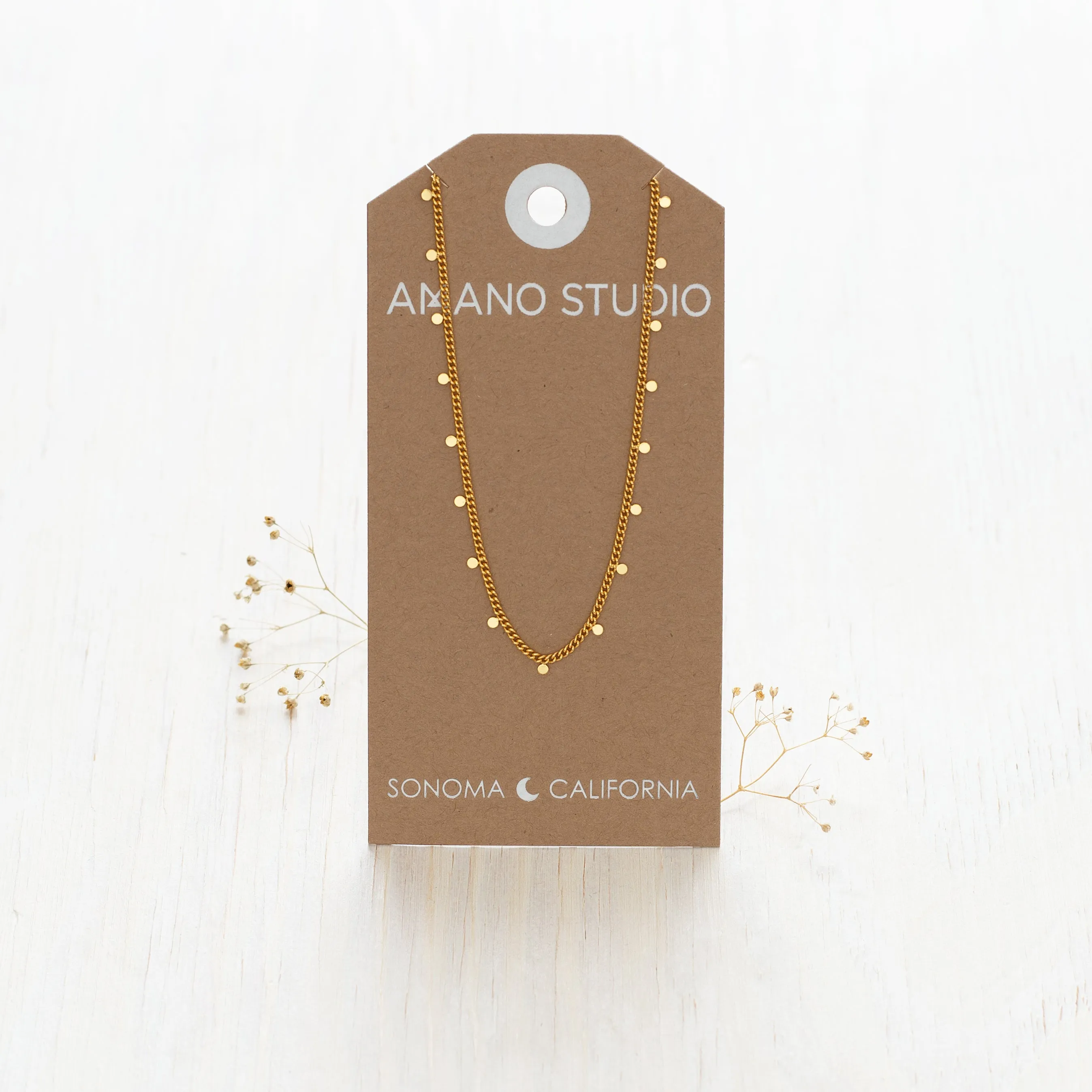 Tiny Dot Chain Necklace