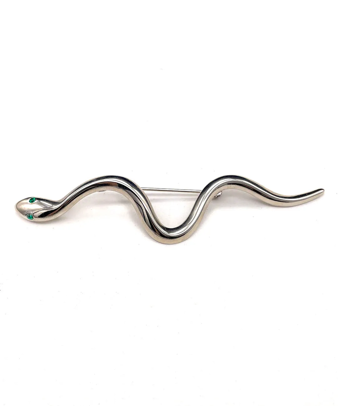 【USA輸入】 ヴィンテージ SPHINX エメラルドアイ スネーク ブローチ/Vintage SPHINX Emerald Eyed Snake Brooch