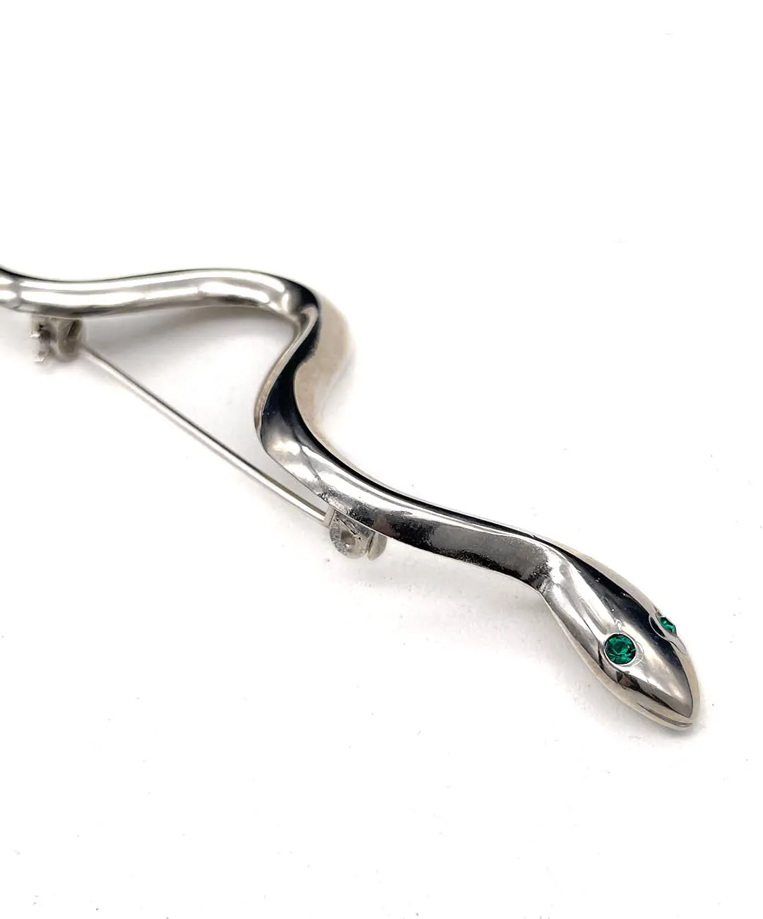 【USA輸入】 ヴィンテージ SPHINX エメラルドアイ スネーク ブローチ/Vintage SPHINX Emerald Eyed Snake Brooch