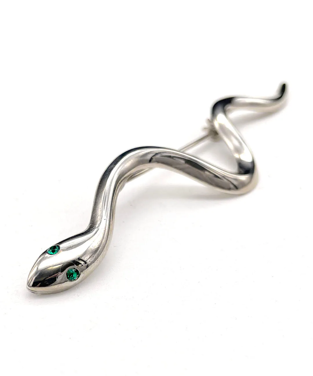 【USA輸入】 ヴィンテージ SPHINX エメラルドアイ スネーク ブローチ/Vintage SPHINX Emerald Eyed Snake Brooch