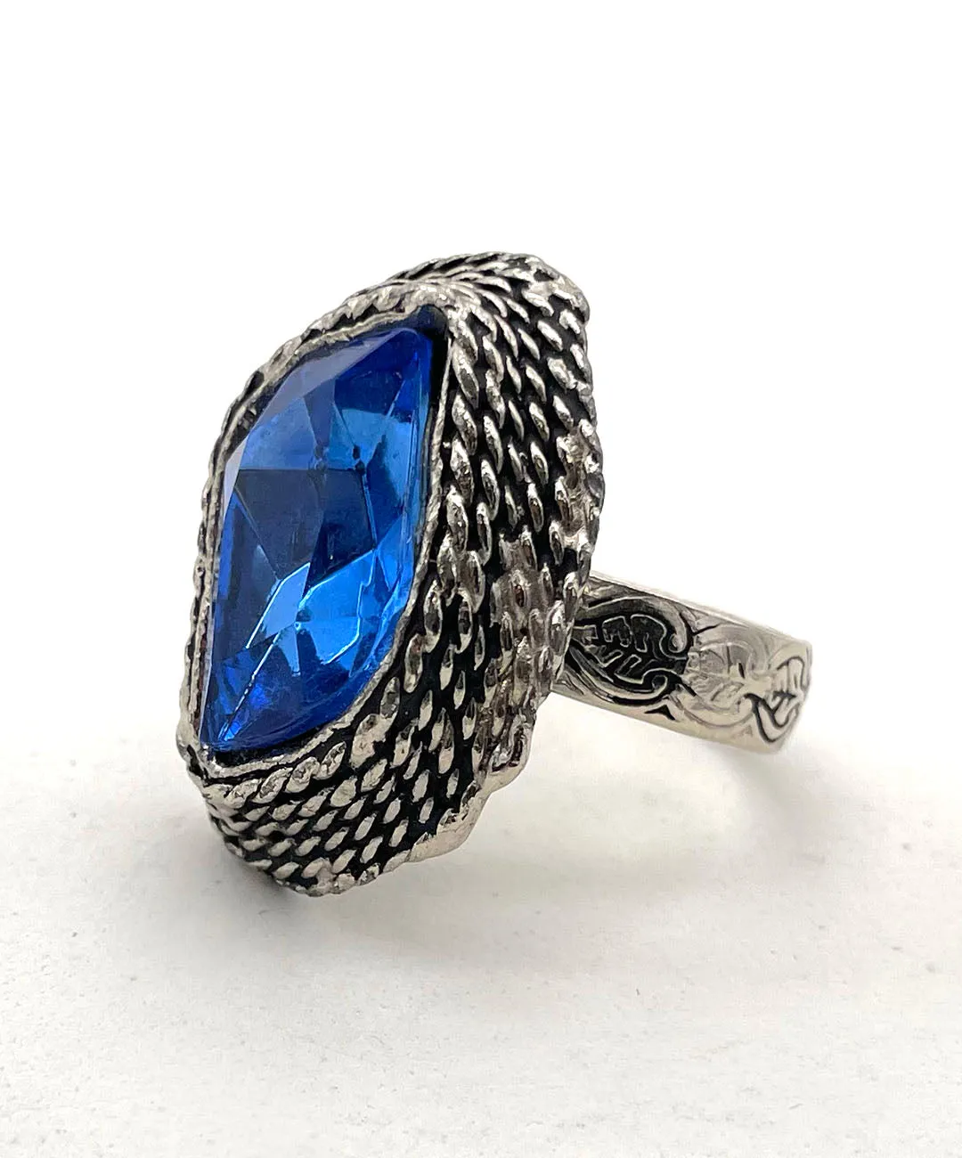 【USA輸入】ヴィンテージ ブルー ビジュー リング/Vintage Blue Bijou Ring