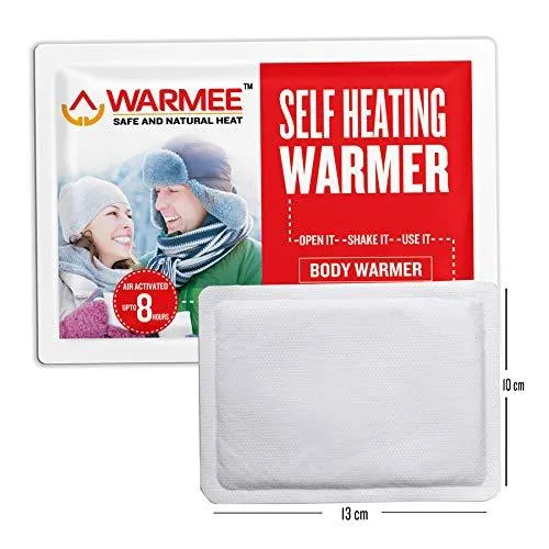 Warmee Self Heating Air Activated Body Warmers (Pack of 6)