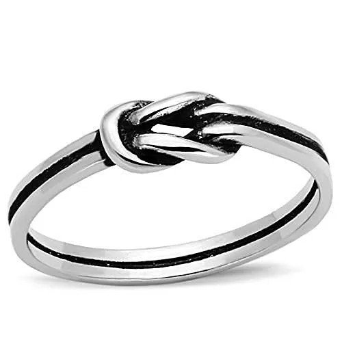 WildKlass Stainless Steel Promise Ring High Polished (no Plating) Women