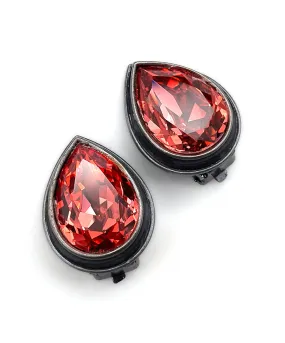 【ドイツ買付】ヴィンテージ SEIBOTH サンセットピンク ガラス イヤリング/Vintage SEIBOTH Sunset Glass Clip On Earrings